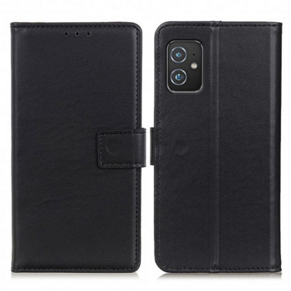 Flip Case Für Asus Zenfone 8 Einfaches Kunstleder