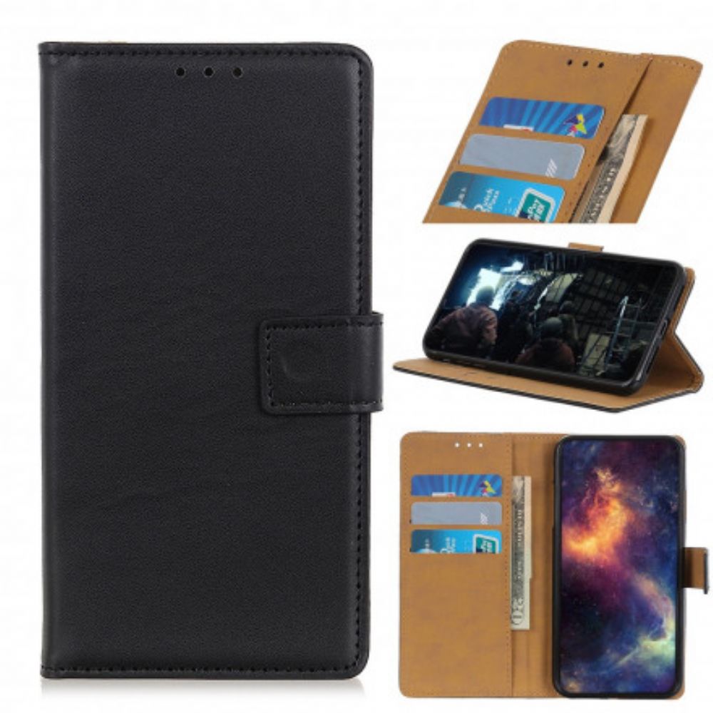 Flip Case Für Asus Zenfone 8 Einfaches Kunstleder