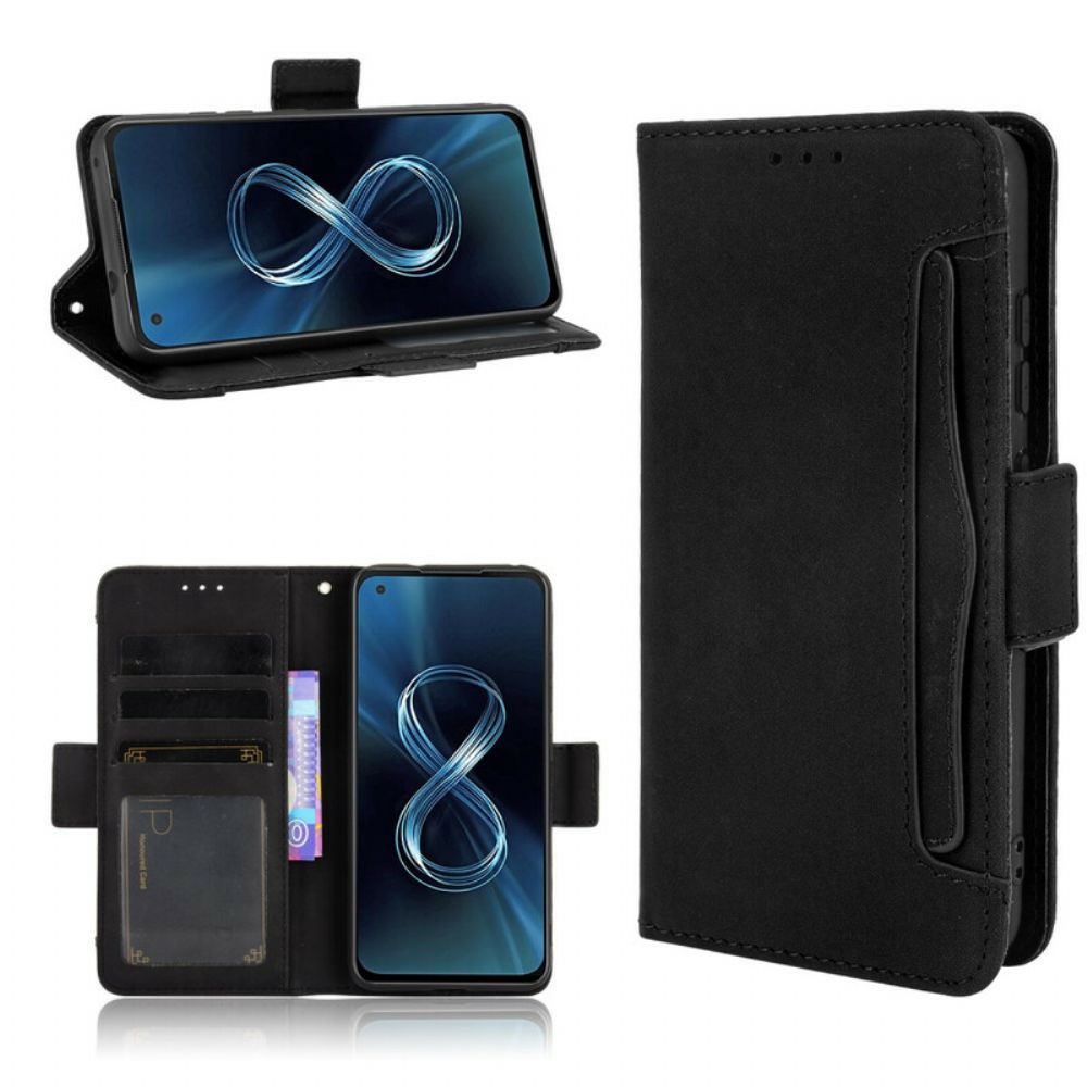 Flip Case Für Asus Zenfone 8 Erstklassige Multi-karte