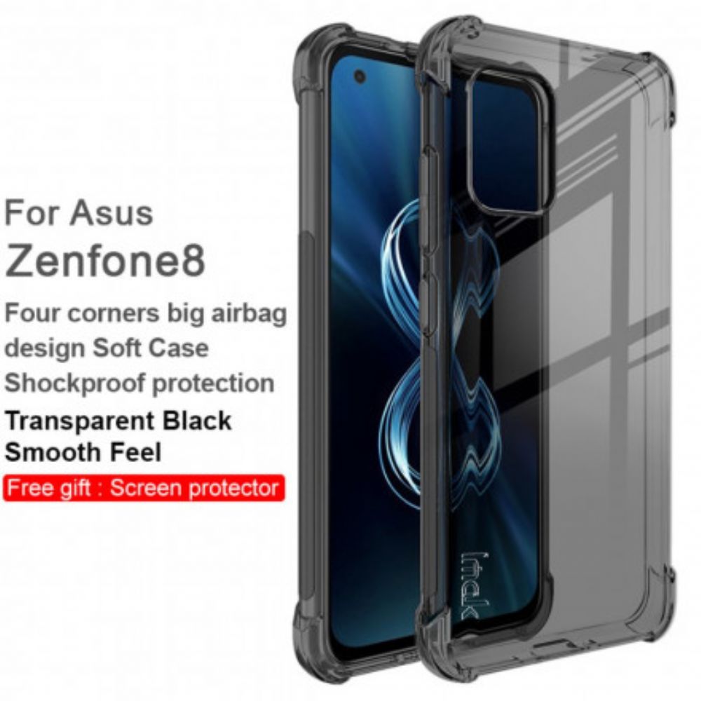 Hülle Für Asus Zenfone 8 Transparentes Seidiges Imak