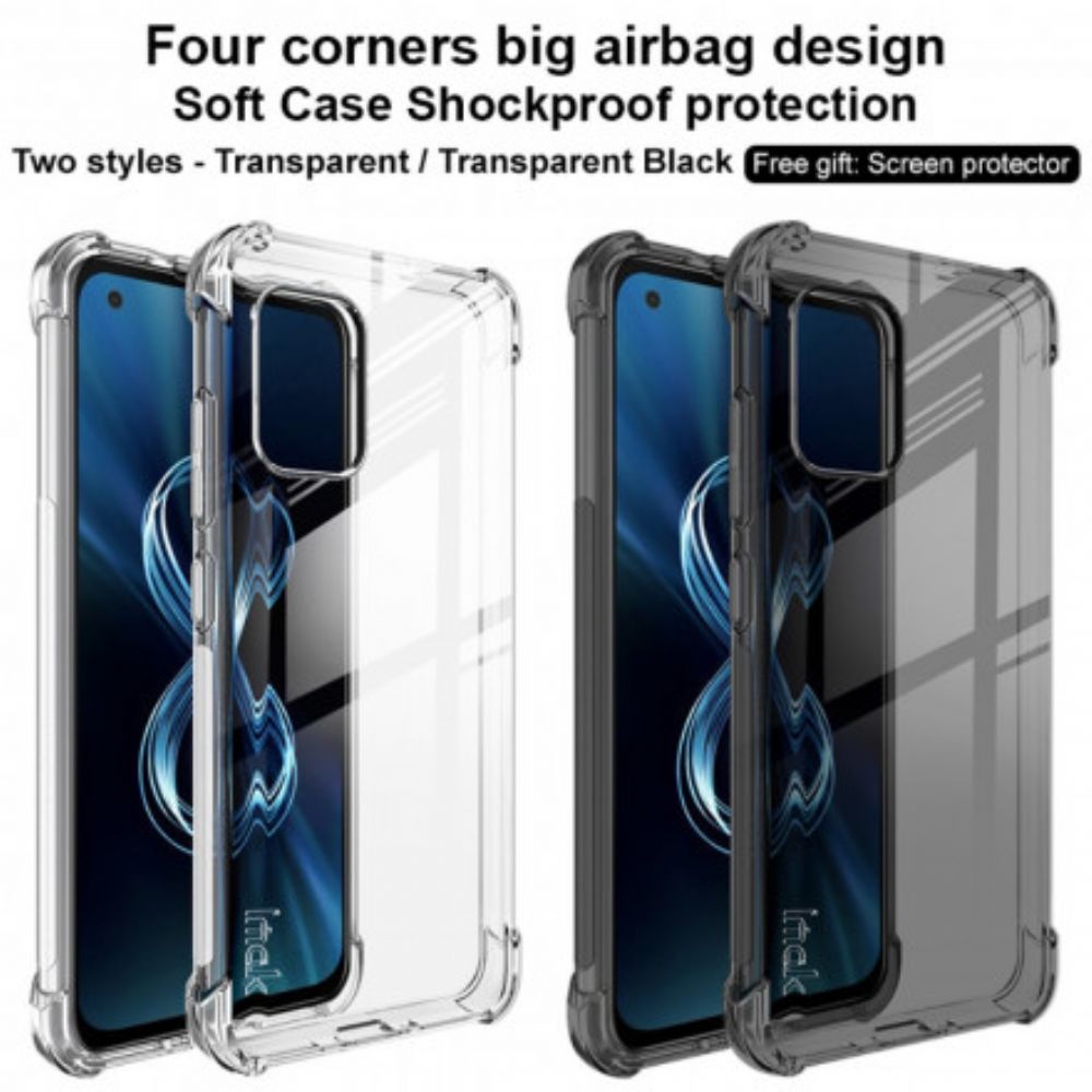 Hülle Für Asus Zenfone 8 Transparentes Seidiges Imak