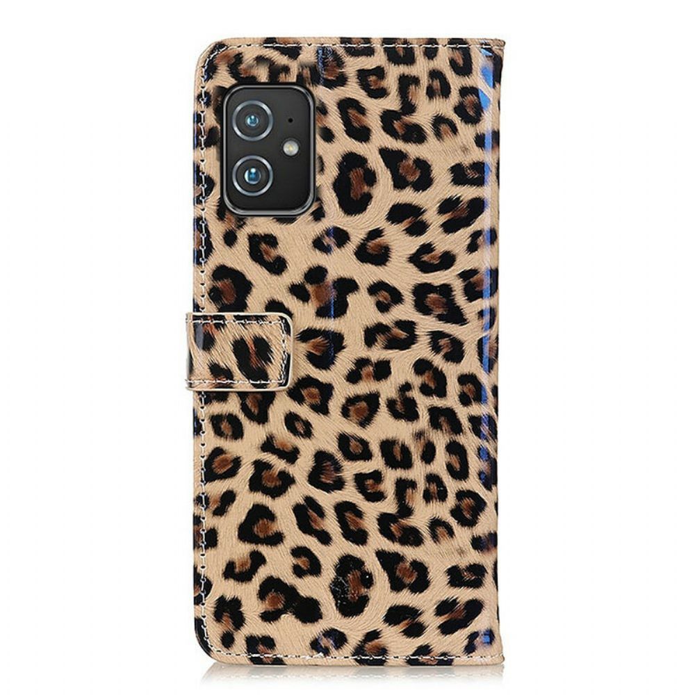 Lederhüllen Für Asus Zenfone 8 Einzelner Leopard