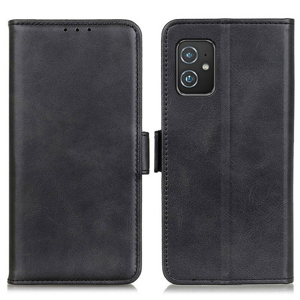 Lederhüllen Für Asus Zenfone 8 Flip Case Doppelklappe