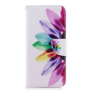 Flip Case Für Samsung Galaxy S9 Plus Aquarell Blume