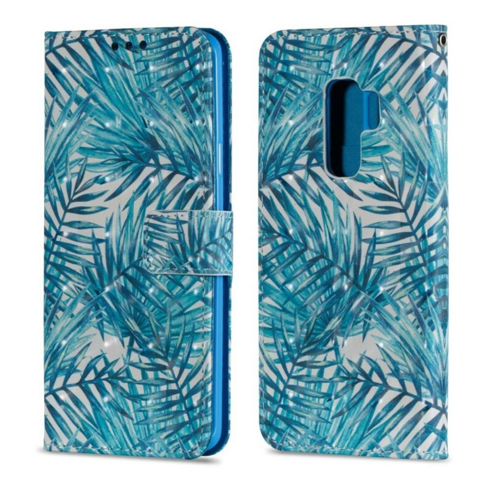 Flip Case Für Samsung Galaxy S9 Plus Blätter