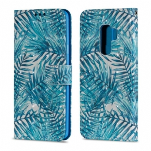 Flip Case Für Samsung Galaxy S9 Plus Blätter