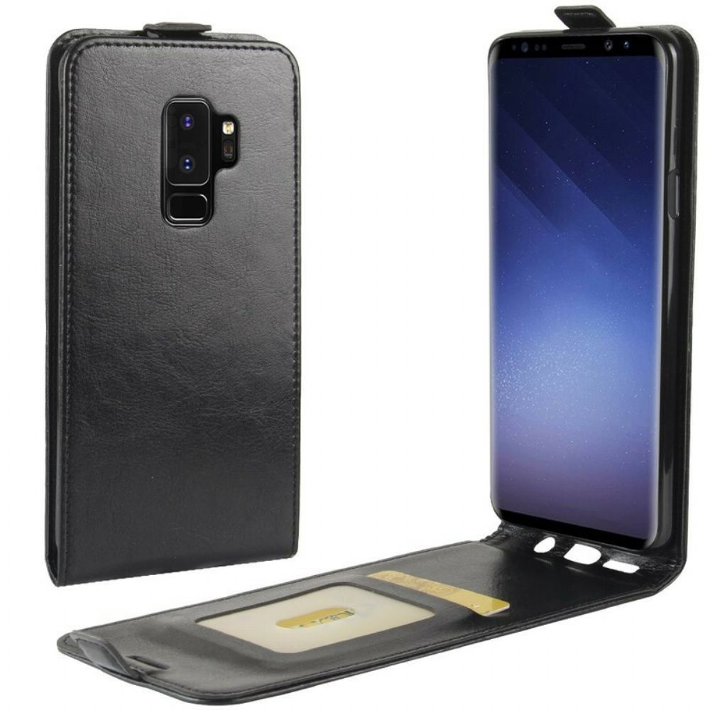 Flip Case Für Samsung Galaxy S9 Plus Flip Case Faltbarer Ledereffekt