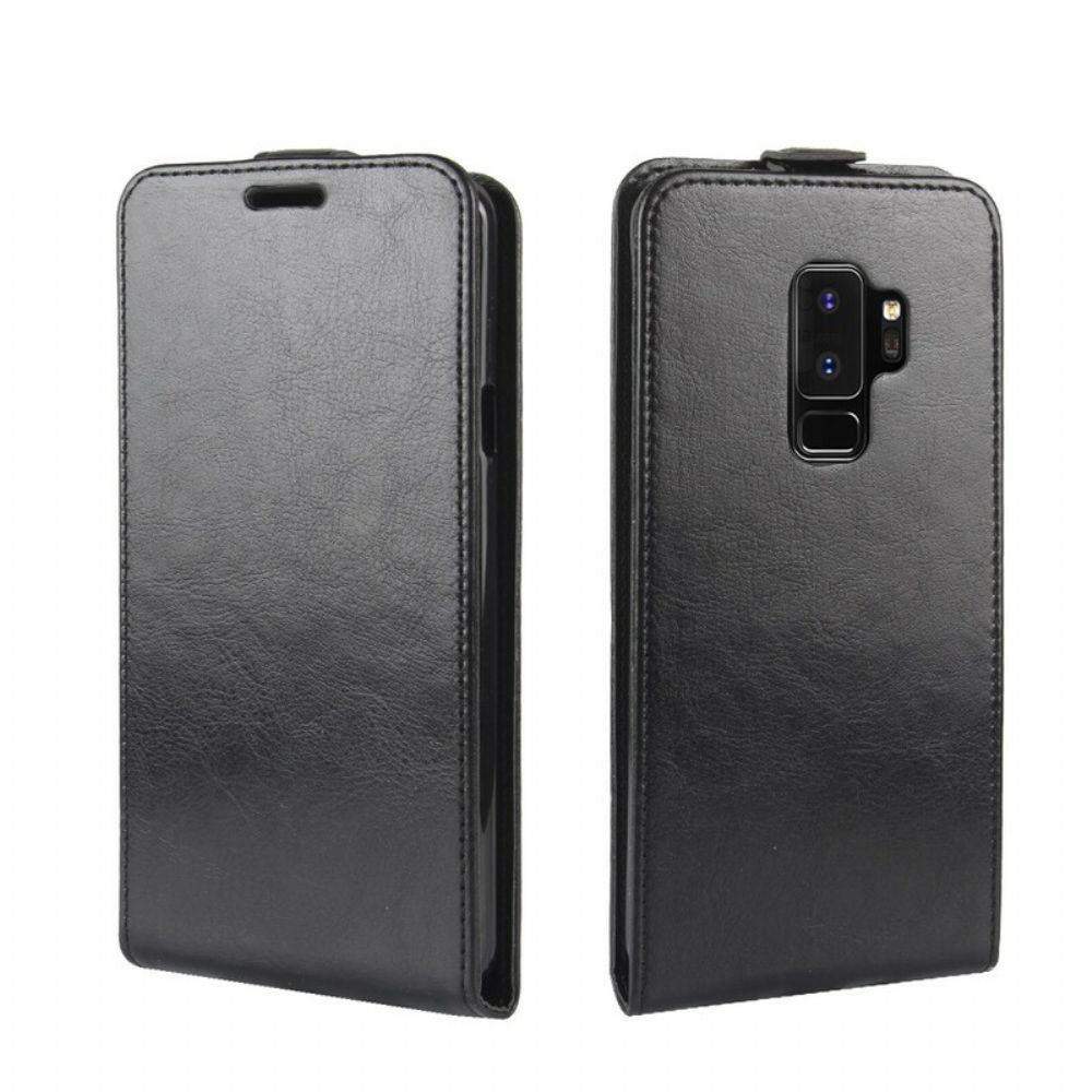 Flip Case Für Samsung Galaxy S9 Plus Flip Case Faltbarer Ledereffekt