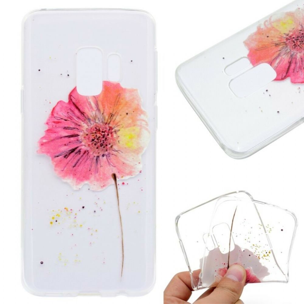 Handyhülle Für Samsung Galaxy S9 Plus Nahtloses Aquarell-blumenmuster