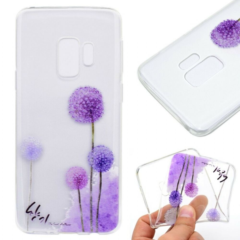 Handyhülle Für Samsung Galaxy S9 Plus Transparenter Bunter Löwenzahn