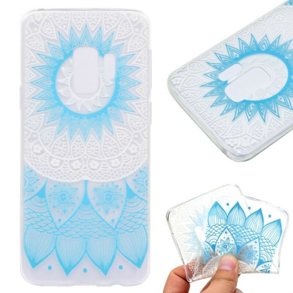 Hülle Für Samsung Galaxy S9 Plus Transparentes Farbiges Mandala