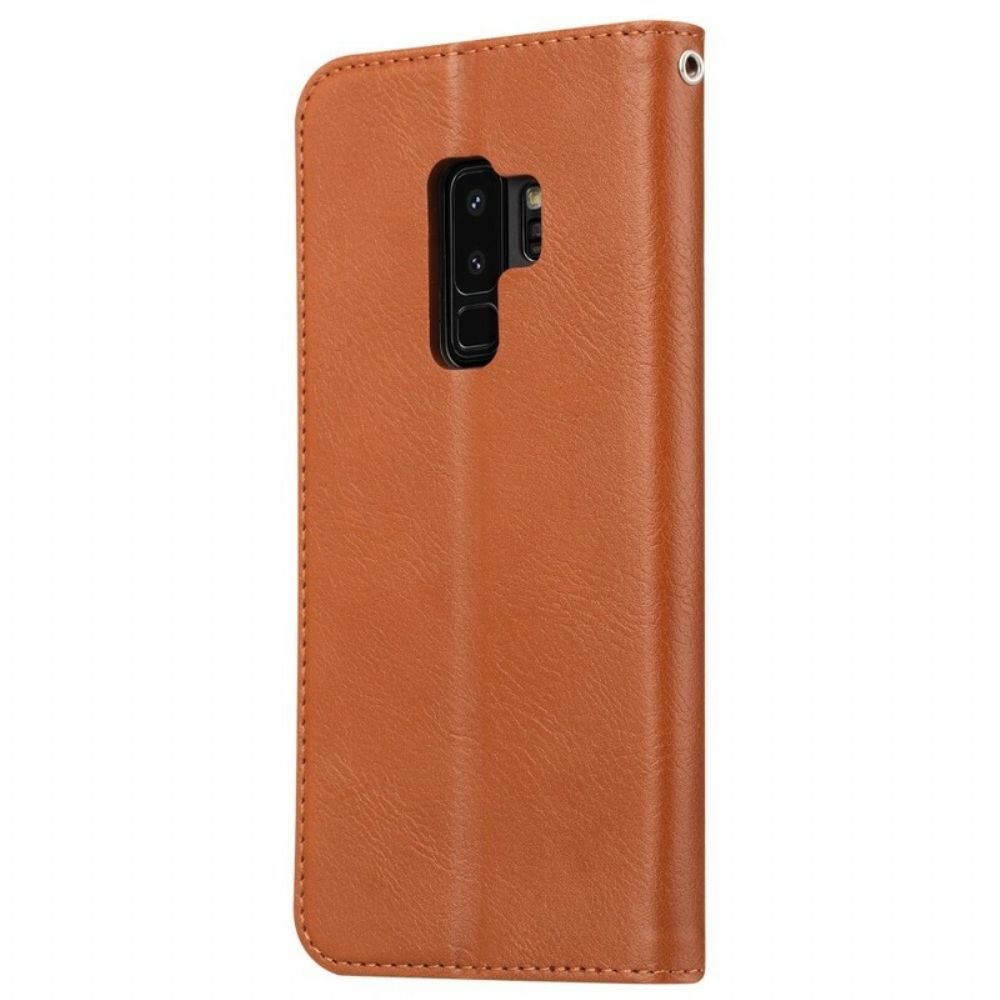 Schutzhülle Für Samsung Galaxy S9 Plus Flip Case Kartenetui Aus Kunstleder