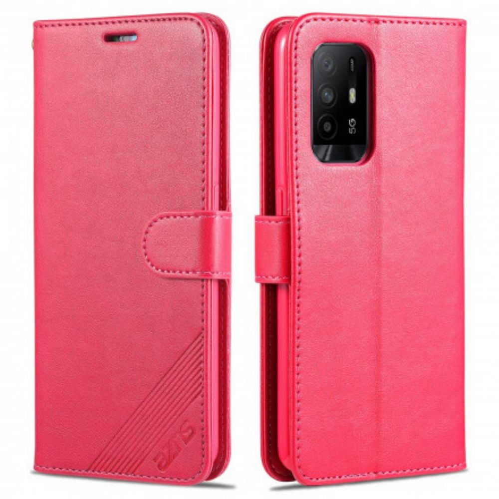 Flip Case Für Oppo A94 5G Azns Kunstleder