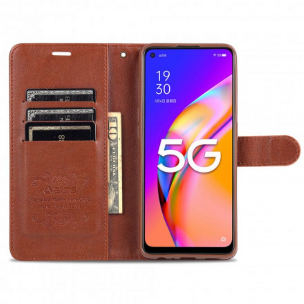 Flip Case Für Oppo A94 5G Azns Kunstleder