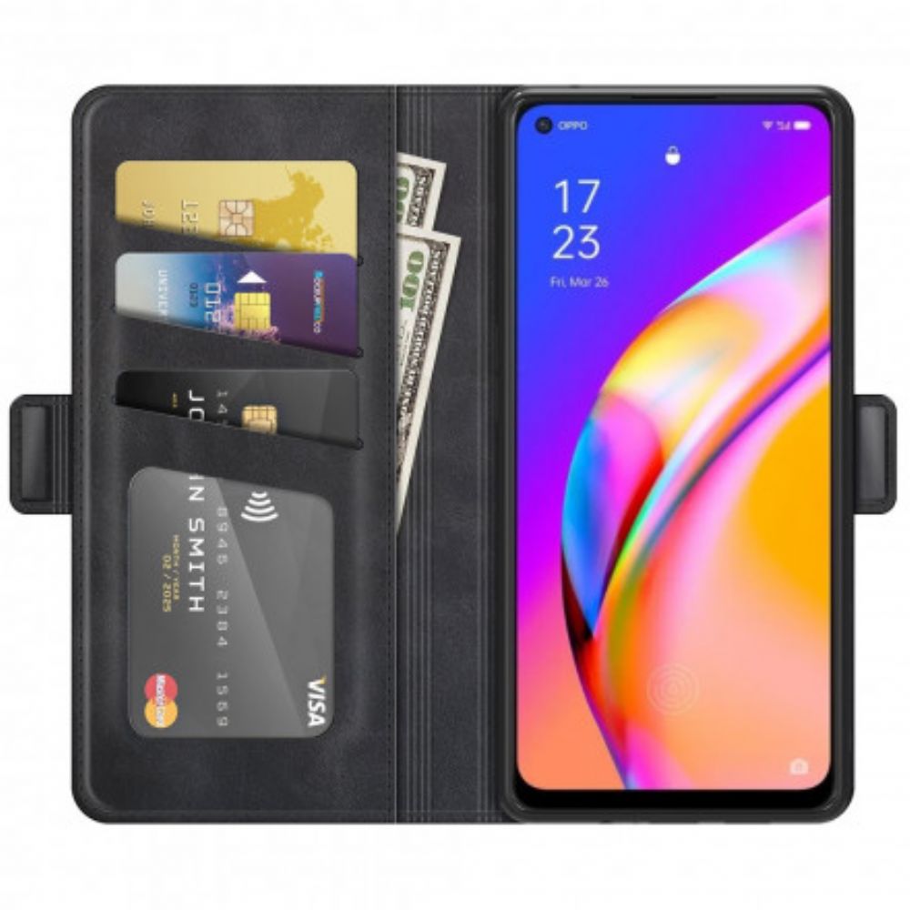 Flip Case Für Oppo A94 5G Flip Case Doppelklappe