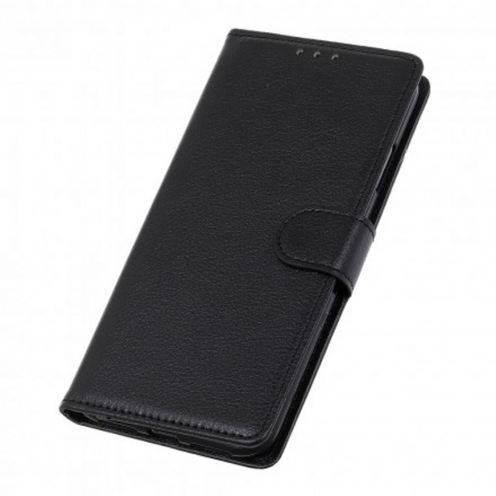 Flip Case Für Oppo A94 5G Kunstleder Litschi