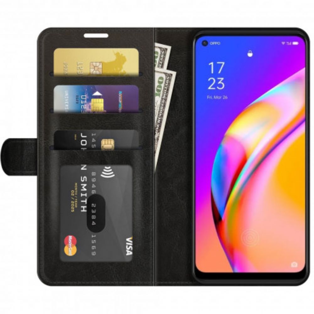 Flip Case Für Oppo A94 5G Ultra Kunstleder