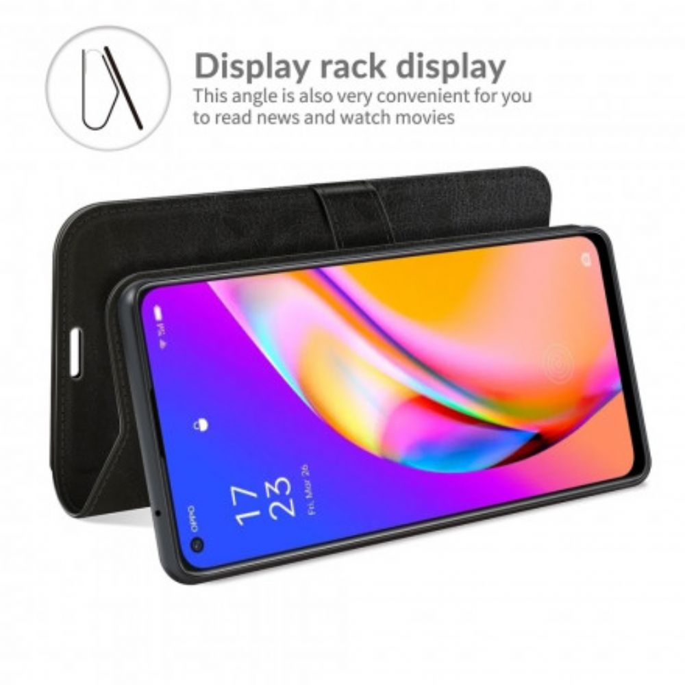 Flip Case Für Oppo A94 5G Ultra Kunstleder