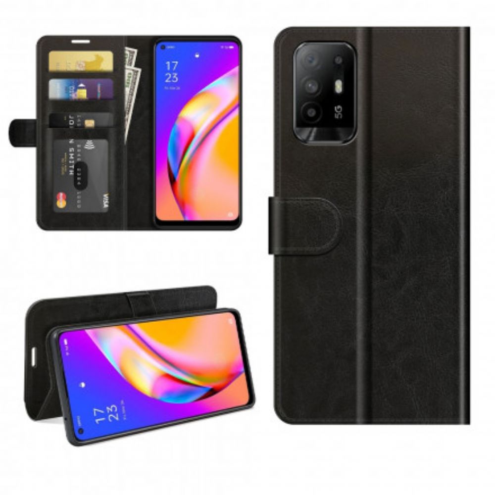 Flip Case Für Oppo A94 5G Ultra Kunstleder