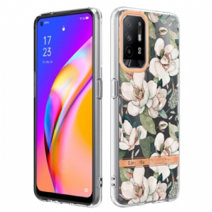 Hülle Für Oppo A94 5G Pfingstrosenblüten