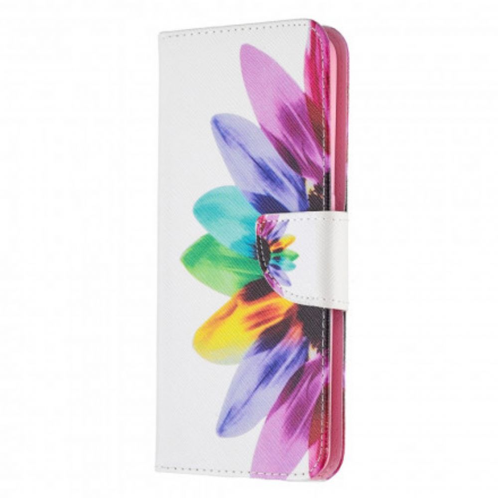 Lederhüllen Für Oppo A94 5G Aquarell Blume