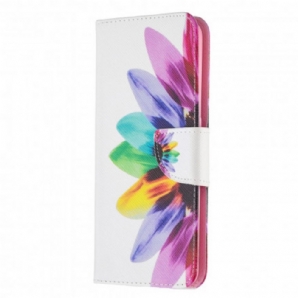 Lederhüllen Für Oppo A94 5G Aquarell Blume