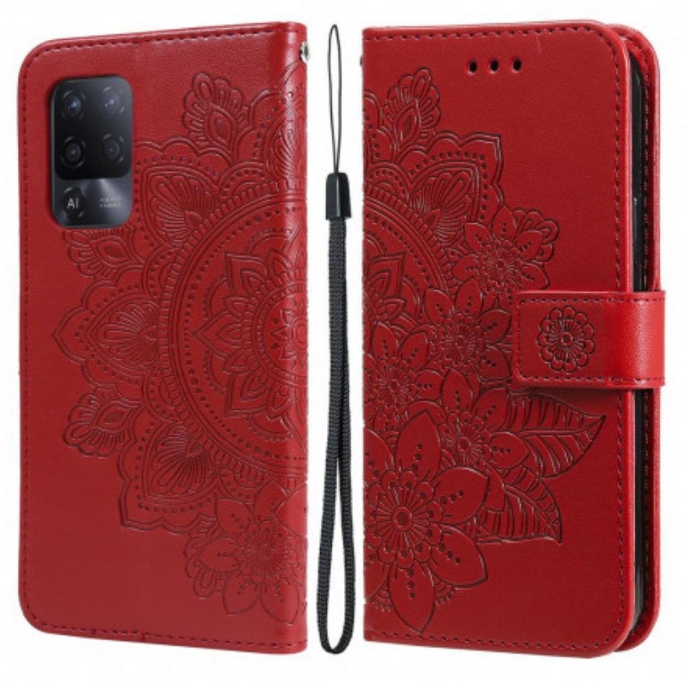 Lederhüllen Für Oppo A94 5G Blumen-mandala