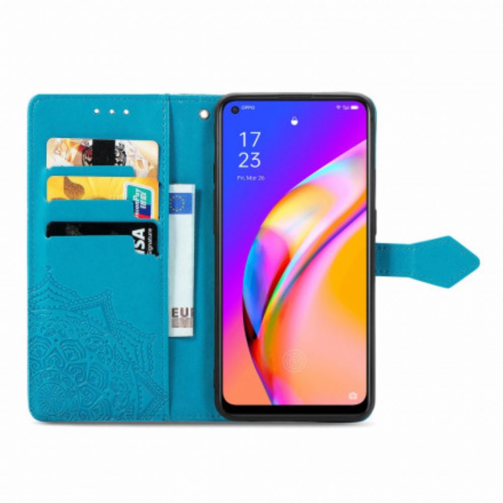 Lederhüllen Für Oppo A94 5G Mandala Aus Dem Mittelalter