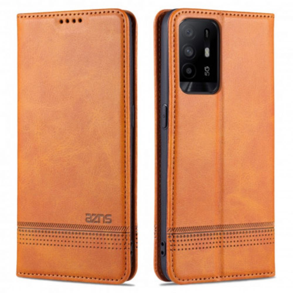 Schutzhülle Für Oppo A94 5G Flip Case Azns-lederstil