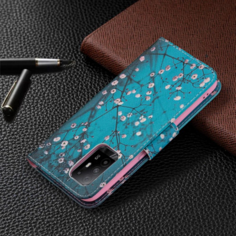 Schutzhülle Für Oppo A94 5G Flip Case Blühende Zweige