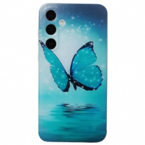 Hülle Samsung Galaxy S24 Fe Handyhülle Blauer Schmetterling