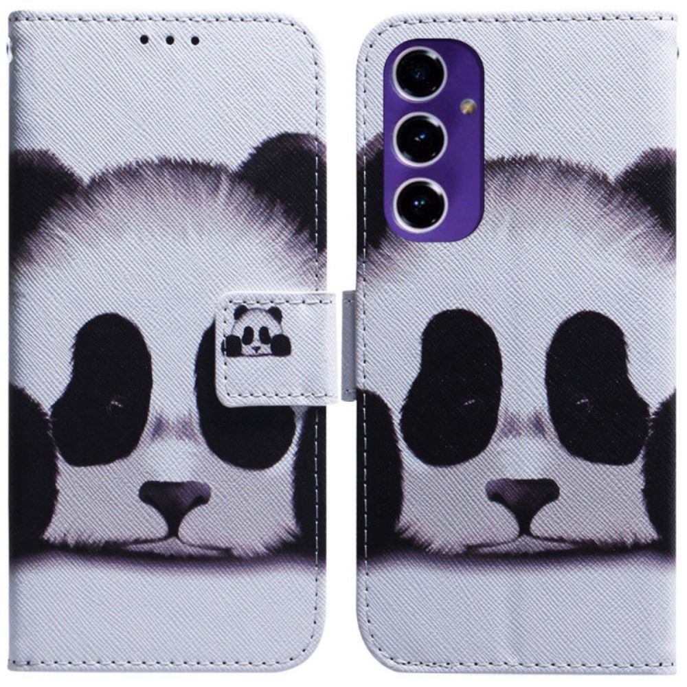 Lederhüllen Samsung Galaxy S24 Fe Handyhülle Panda