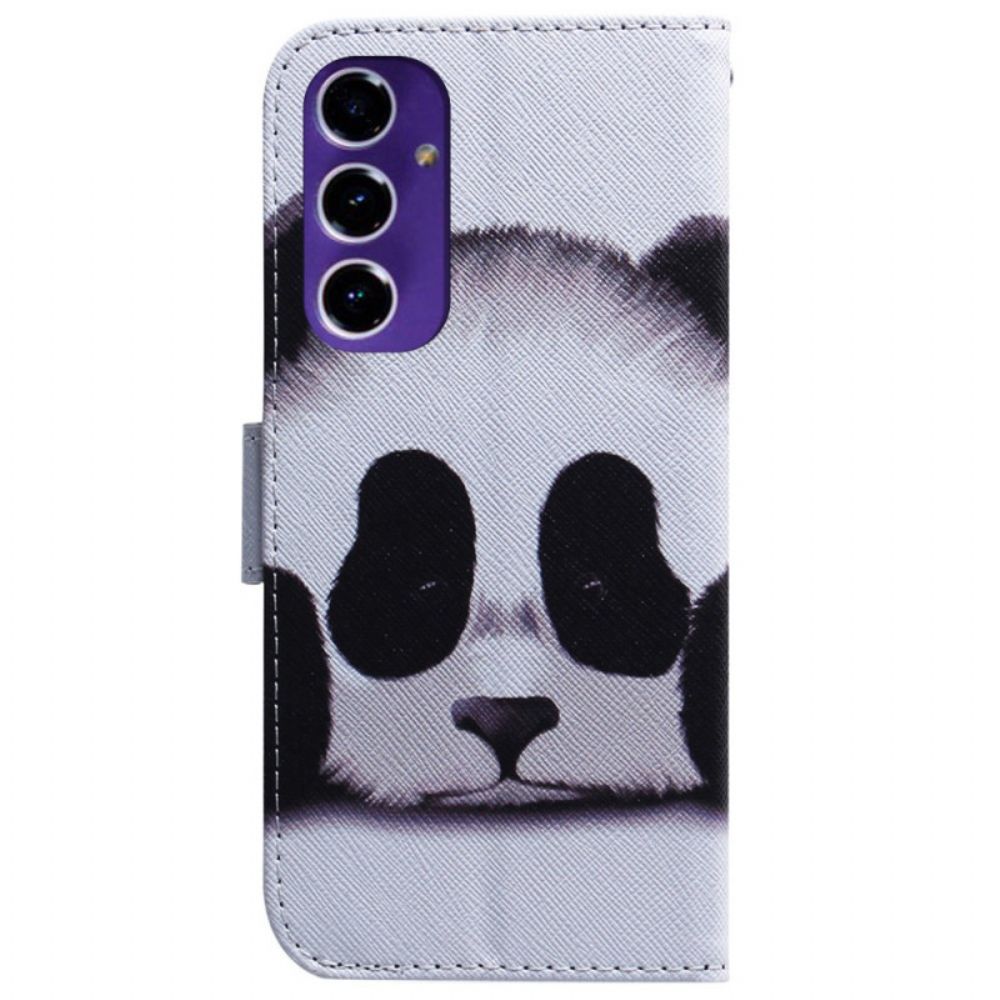 Lederhüllen Samsung Galaxy S24 Fe Handyhülle Panda