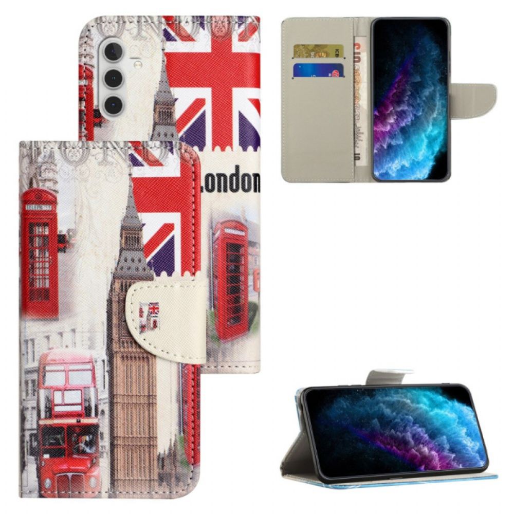 Lederhüllen Samsung Galaxy S24 Fe Londoner Leben