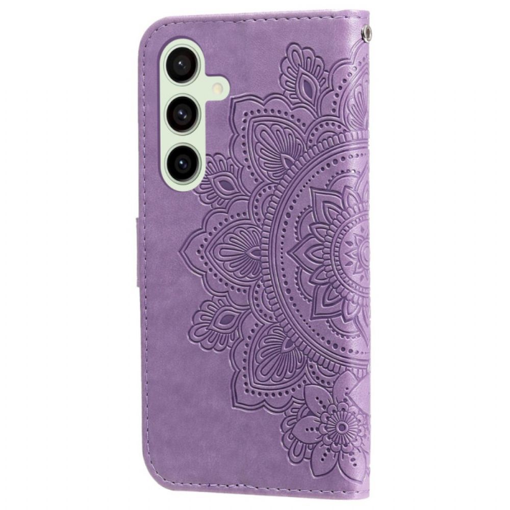 Lederhüllen Samsung Galaxy S24 Fe Mandala-druck