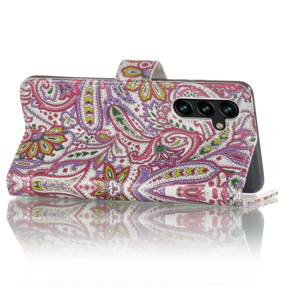 Lederhüllen Samsung Galaxy S24 Fe Paisley-muster