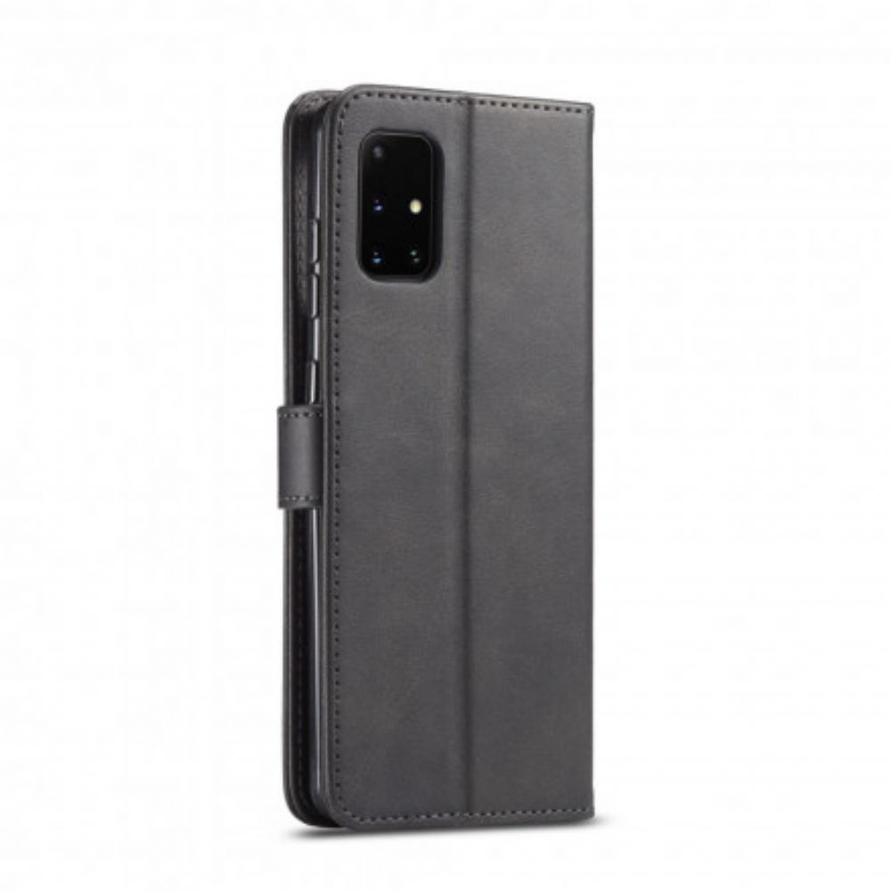 Flip Case Für Samsung Galaxy A71 5G Lc.imeeke Ledereffekt