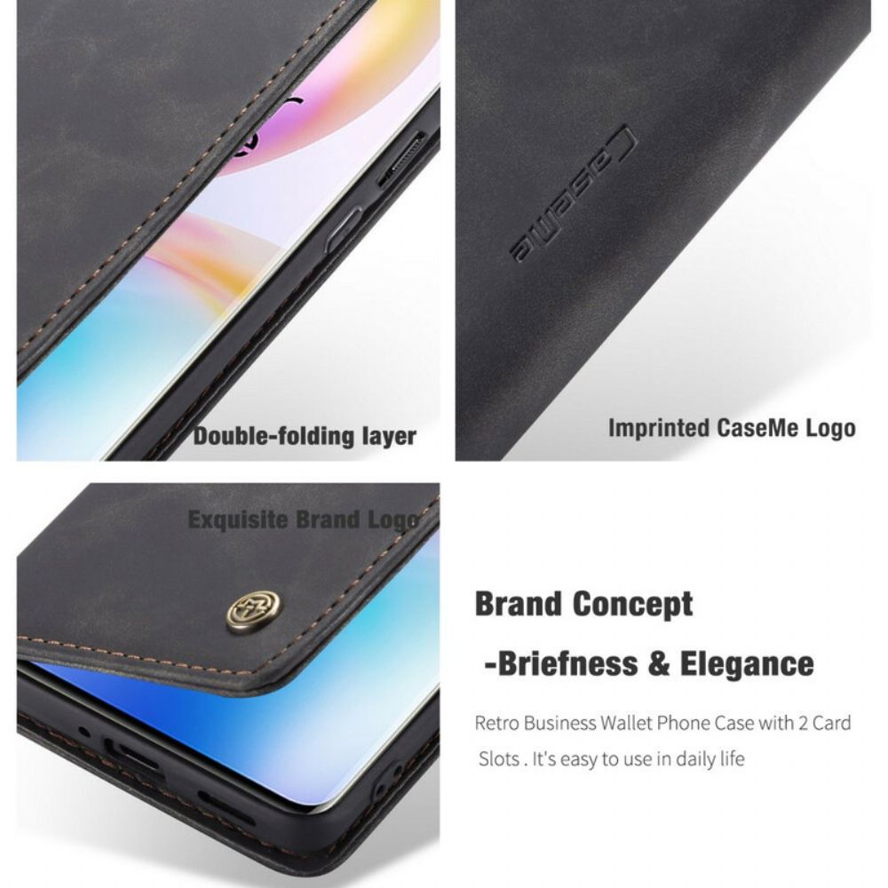 Schutzhülle Für OnePlus 8 Pro Flip Case Caseme Kunstleder