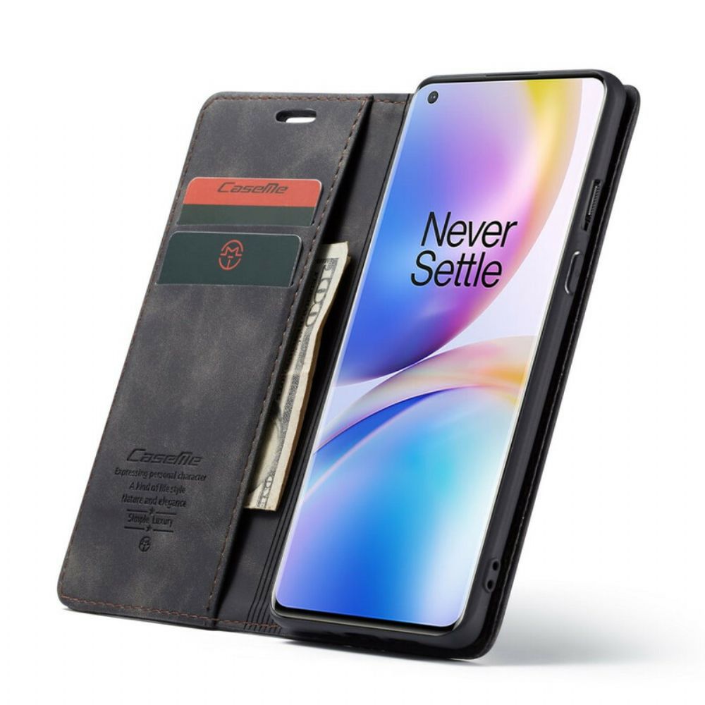 Schutzhülle Für OnePlus 8 Pro Flip Case Caseme Kunstleder