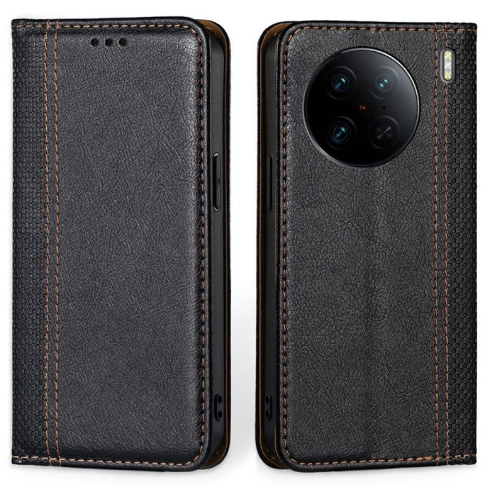 Schutzhülle Für Vivo X90 Pro Flip Case Vintage-kunstleder