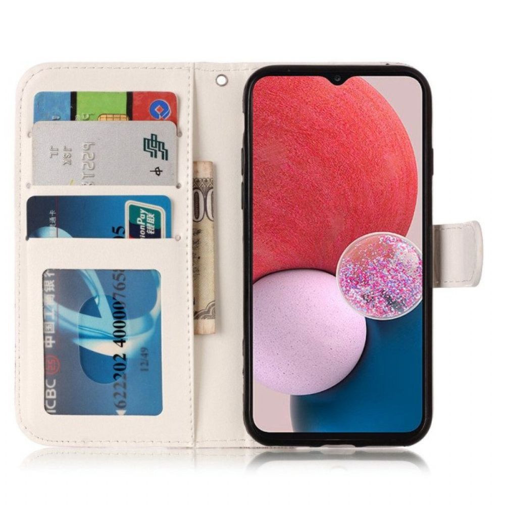 Flip Case Für Samsung Galaxy S23 Plus 5G Mit Kordel Riemchen-kaschmir-stil