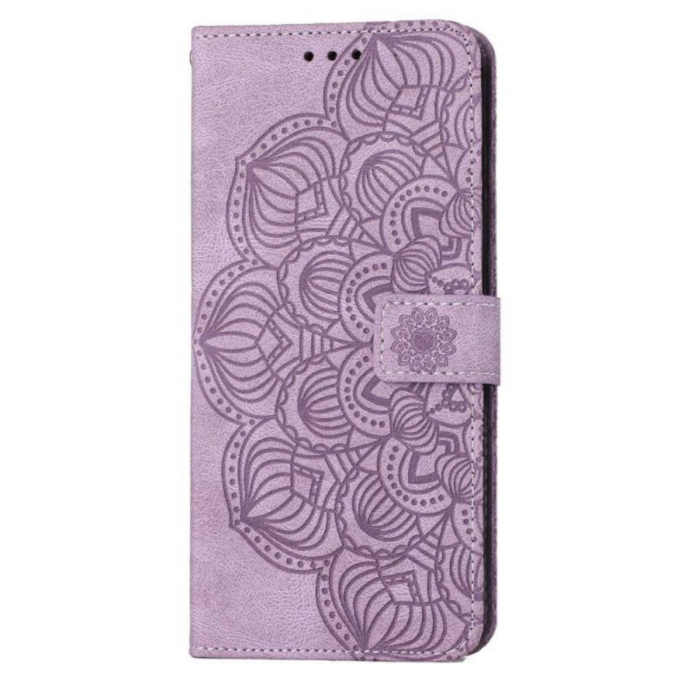 Flip Case Für Samsung Galaxy S23 Plus 5G Mit Kordel Riemchen-mandala