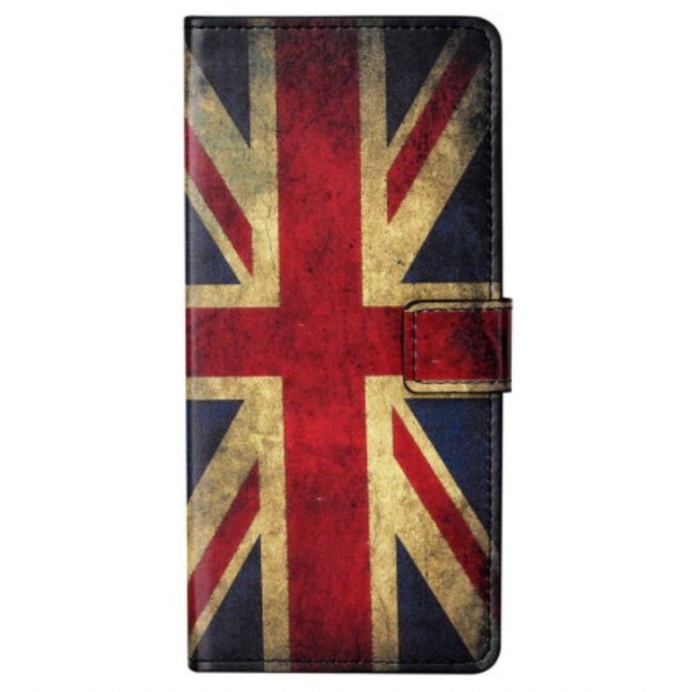 Flip Case Für Samsung Galaxy S23 Plus 5G Vintage Englische Flagge