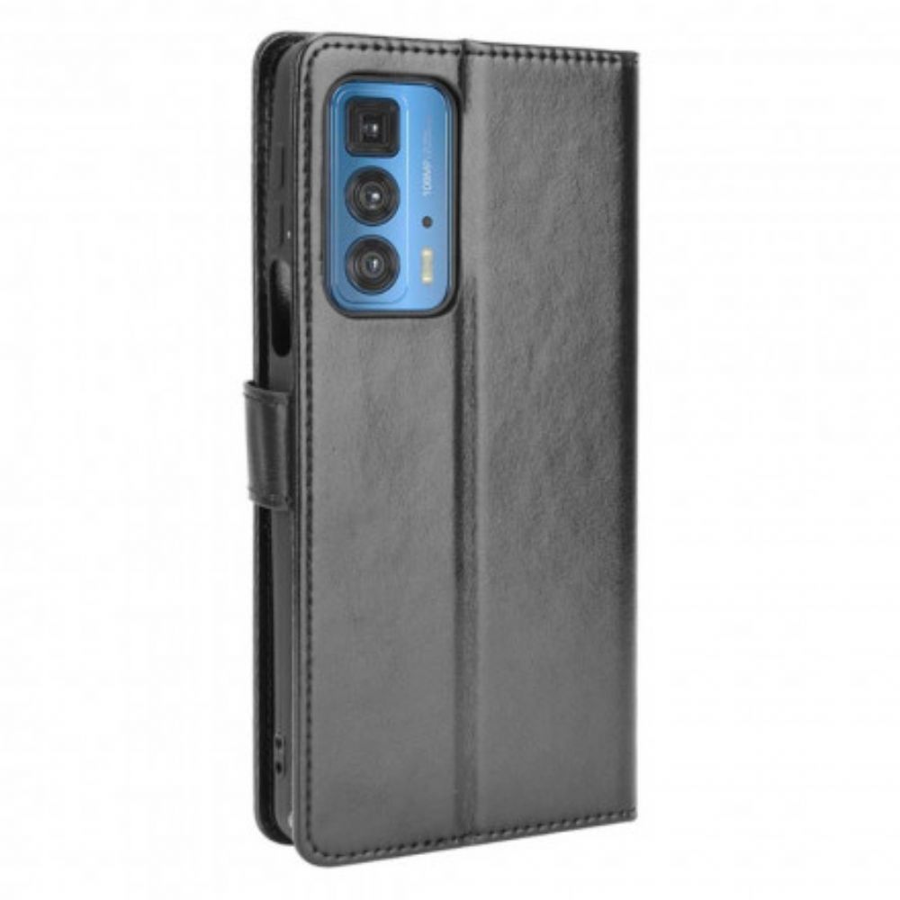 Flip Case Für Motorola Edge 20 Pro Auffälliges Kunstleder