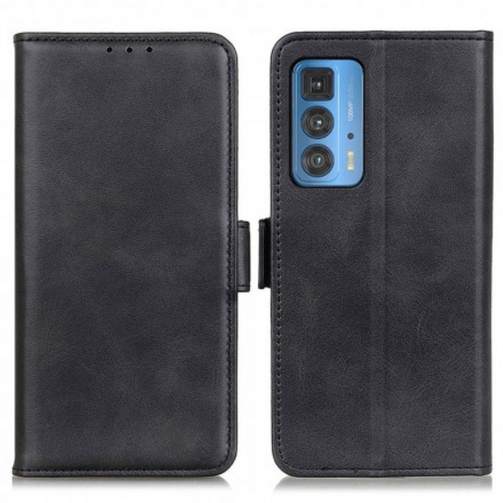 Flip Case Für Motorola Edge 20 Pro Doppelverschluss