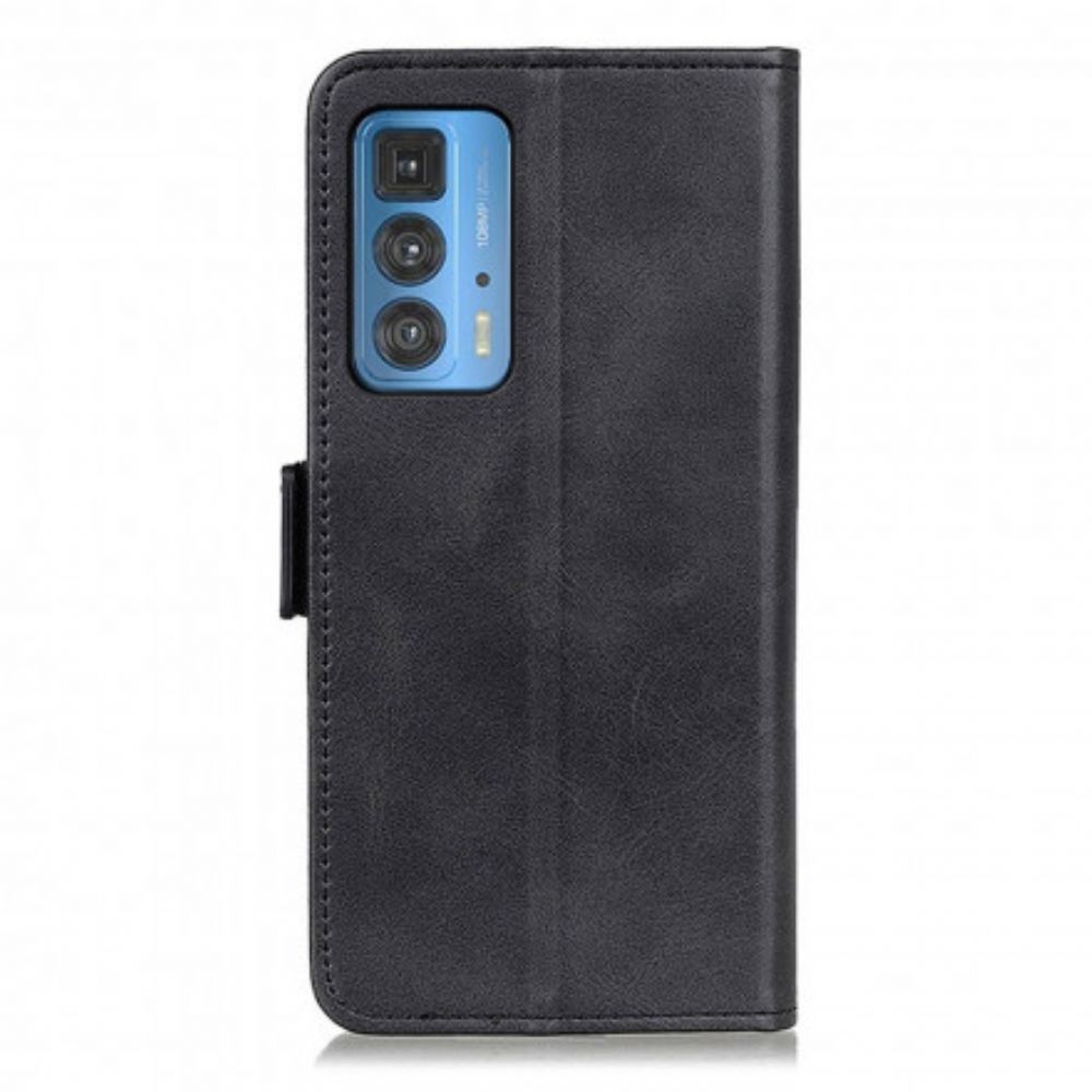 Flip Case Für Motorola Edge 20 Pro Doppelverschluss