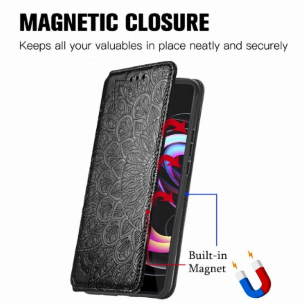 Schutzhülle Für Motorola Edge 20 Pro Flip Case Mandalas