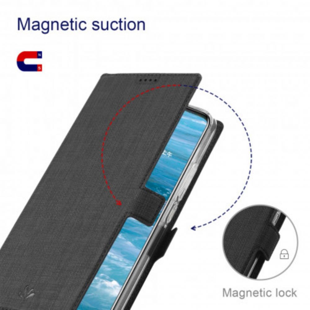 Schutzhülle Für Motorola Edge 20 Pro Flip Case Strukturierter Vili