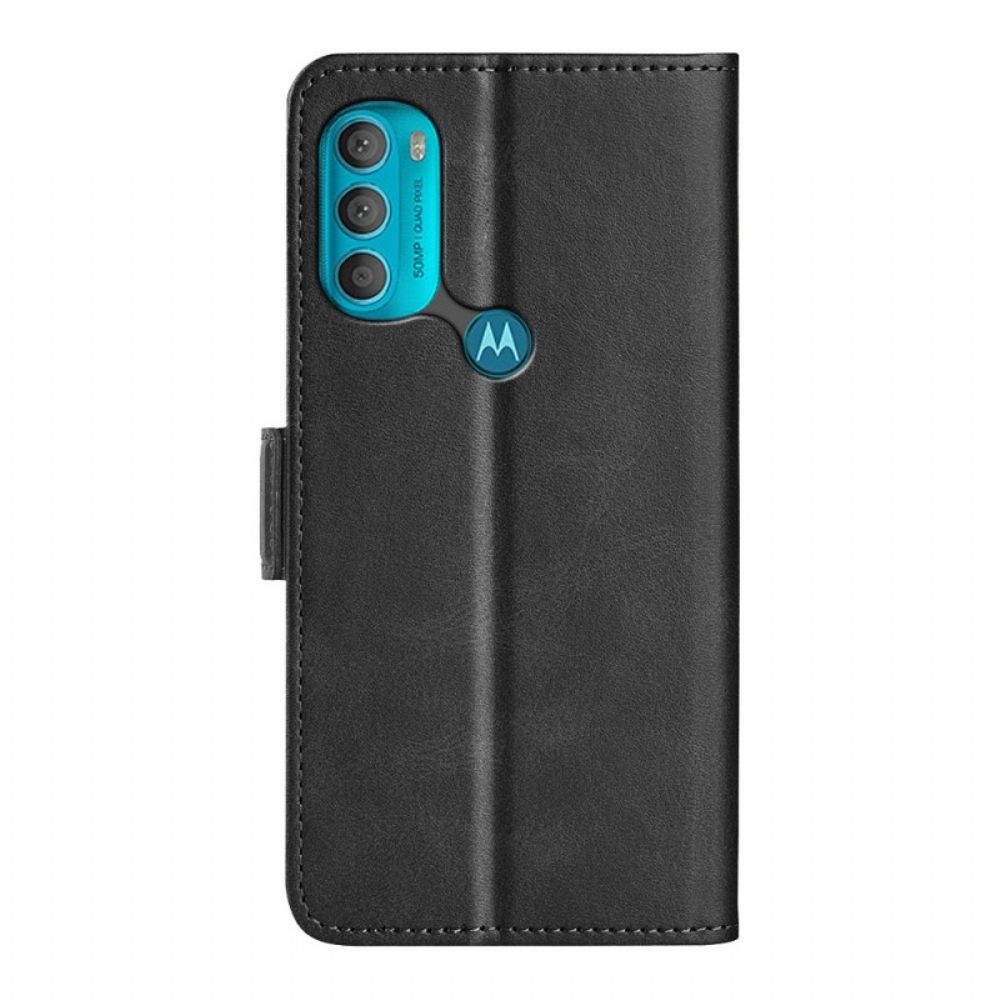 Flip Case Für Moto G71 5G Flip Case Doppelklappe