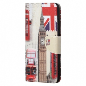 Flip Case Für Moto G71 5G Londoner Leben